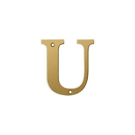 Deltana 4 Residential Letter U, 10PK RL4U-CR003-XCP10